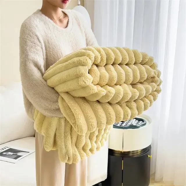 Tæppe - Luksuriøst Plysset Fleece | Flere Størrelser - Billede 4